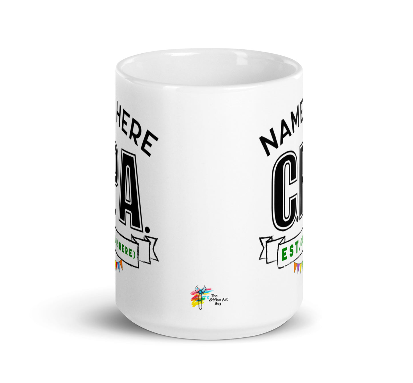 CPA Gift for Passing CPA Exams, Personalized Mug with Name and Year