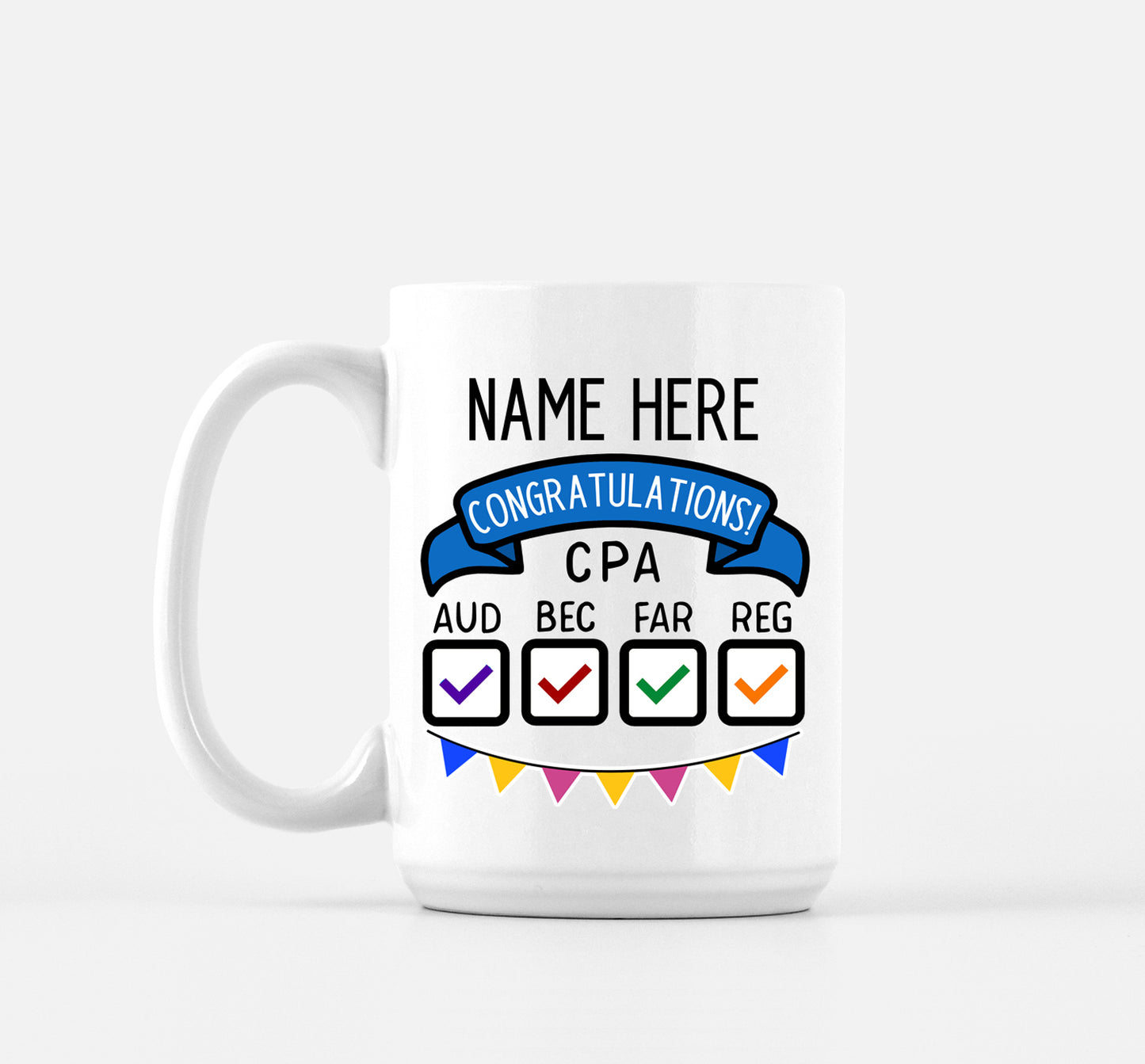 CPA Gift for Passing CPA Exams, Personalized Mug